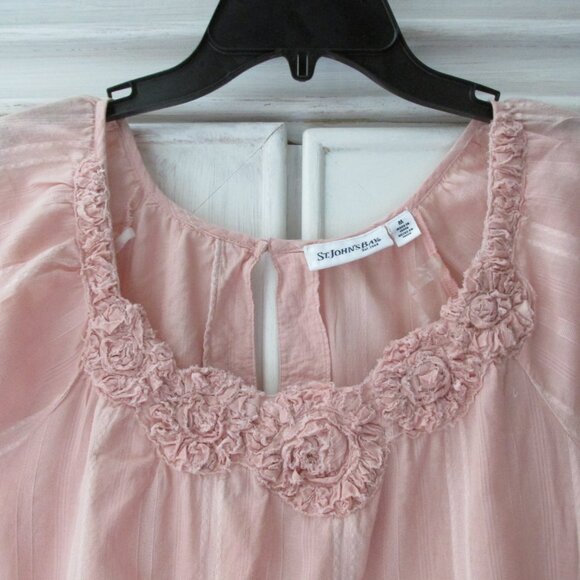 St. John's Bay Pink Blouse - Picture 3 of 12
